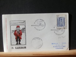 57/705  DOC.  LUX.  1° VOL   1974     LUX/IDUBROVNIK - Storia Postale