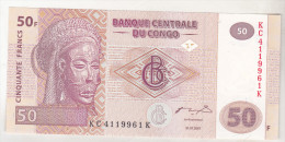 Congo , Democratic Republic , 50 Francs 2007 Unc - República Democrática Del Congo & Zaire