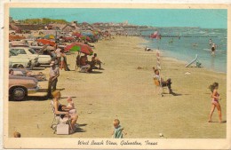 GALVESTON....WEST BEACH VIEW.....1967... - Galveston