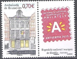 Andorre Français 2010 Michel 713 Neuf ** Cote (2010) 2.40 Euro Ambassade D'Andorre à Bruxelles - Nuevos