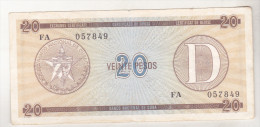 Cuba 20 Pesos ND , FX36 - Cuba