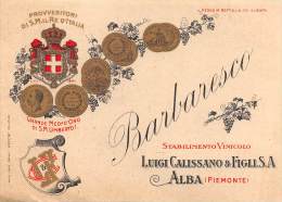 04932 "BARBARESCO - LUIGI CALISSANO & FIGLI S.A. - ALBA (CN)" ETICHETTA ORIGINALE - Rotwein