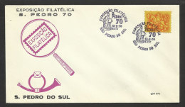 Portugal Cachet Commémoratif  Expo Philatelique São Pedro Do Sul 1970 Event Postmark Philatelic Expo - Postal Logo & Postmarks