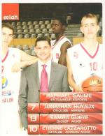 Carte Postale Basket - Elan Chalon - Proa - Raphael Gaume Et Espoirs - Basket-ball