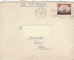 A3616 - 1 Valore SUID AFRIKA - SUD AFRICA Su Busta  VG Johannesburg-Torino 19-12-1956 - Storia Postale