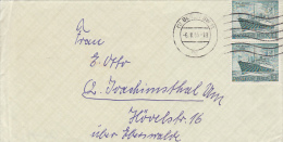 M/S BERLIN SHIP, STAMPS ON FRAGMENT, 1955, GERMANY - Briefe U. Dokumente