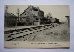 80  - ROSIERES - Intérieur De La Gare - Rosieres En Santerre