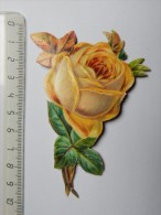 DECOUPIS ANCIEN BOUQUET DE ROSES JAUNE - Flowers