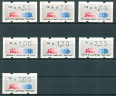 Israel MACHINE LABELS - KLUSSENDORF - 1990, Mint Condition - Franking Labels