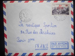 Reunion Lettre De Saint Denis 1953 Pour Paris - Storia Postale