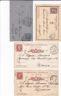 Entiers Postaux ITALIE 19e Siècle (VICTOR EMMANUEL II Et HUMBERT I) 10 Entiers - Entiers Postaux