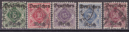 Deutsches Reich 1920 - Dienstmarken Mi.Nr. 52 - 56 - Gestempelt Used - Officials