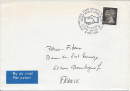 Londres 8 Mai 1990 Exposition Internationale Philatélique Jour De L'Union Postale Mains Serrées - Postmark Collection