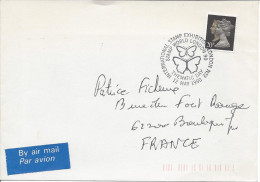 Londres 12 Mai 1990 Exposition Internationale Philatélique Jour De La Thématique Papillon - Poststempel