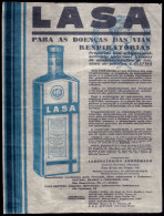 Folheto Publicitario Remedio LASA - LABORATORIOS ANDROMACO - Rua Do Arco Cego / Rua Dos Sapateiros LISBOA 1920s Portugal - Portugal