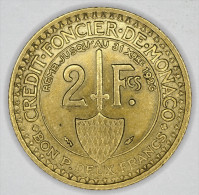 Monaco 2 Francs 1924  HIGH  GRADE # 3 - 1922-1949 Luigi II