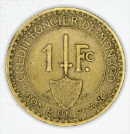 Monaco 1 Franc 1926 - 1922-1949 Luigi II