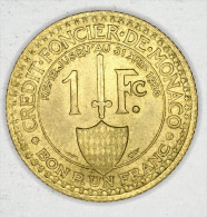 Monaco 1 Franc 1924 AUNC # 1 - 1922-1949 Louis II