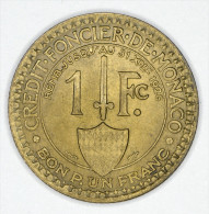 Monaco 1 Franc 1924 UNC # 2 - 1922-1949 Louis II.