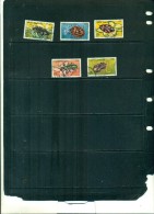 TURQUIE INSECTES NOCIFS II 5 VAL OBLITERES - Used Stamps