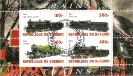 Burundi  & Classic Trains 2010 (7) - Oblitérés