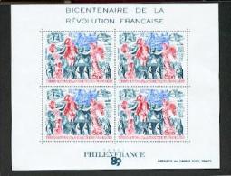 TAAF BF  1 Philexfrance 89  Neuf ** MNH Sin Charmela Faciale 3.05 - Blocs-feuillets