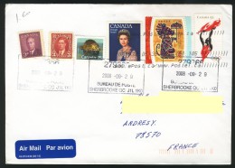 Canada 2008 - Par Avion Air Mail - Lettre Du Québec (Sherbrooke) Pour La France (Andrésy) - Covers & Documents