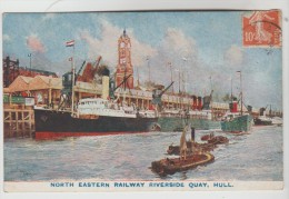 CPA HULL (Angleterre-Yorkshire) - North Eastern Railway Riverside Quay - Hull