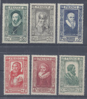 FR - 1943 -  CELEBRITE DU XVIème SIECLE -  N° 587/592 - XX - TB - - Unused Stamps