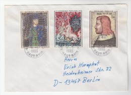 1999 FRANCE COVER Stamps UNICORN HERALDIC CAT ART To Germany - Mitología