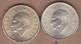 AC - TURKEY 25 000 LIRA - TL 1996 COIN DIFFERENT COLURED PAIR RARE TO FIND  UNCIRCULATED - Turkije