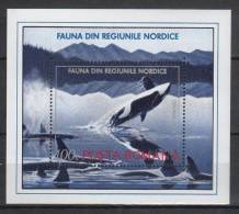 Romania 1992. Animals / Fishes / Dolphins Sheet MNH (**) - Dauphins