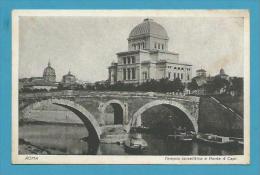 CPA - Synagogue Judaïca Judaïsme Juif Jewish Tempio Israelitico Et Ponte 4 Capi ROMA Italie - Other Monuments & Buildings