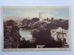 Réf: 89-8-13.           ROQUEMAURE     Le Canal Et Les Tours.   ( Colorisée ). - Roquemaure