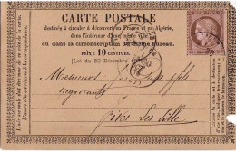 Entier Postal Carte Précurseur N9 Chamois - Vorläufer