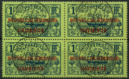 Nouvelles Hebrides (1910) N 19 (o) Bloc De 4 - Gebruikt