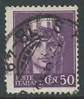 1945-46 LUOGOTENENZA USATO EFFIGIE 50 CENT NO FILIGRANA - U25.6 - Used