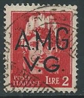 1945-47 TRIESTE AMG VG USATO EFFIGIE 2 LIRE - U25.8 - Gebraucht