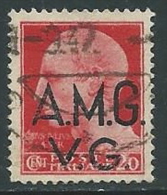 1945-47 TRIESTE AMG VG USATO EFFIGIE 20 CENT RUOTA - U25.8 - Used