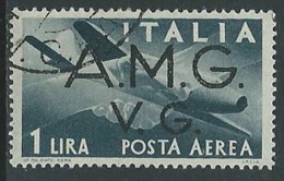 1945-47 TRIESTE AMG VG USATO POSTA AEREA 1 LIRA - U25.7 - Gebraucht