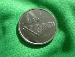 M1. Latvia 1 LATS 2013 KOKLE Musical Instrument  - Latvian Coin - Lettland