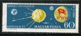 HUNGARY-1959. Landing Of Lunik 2 On Moon - Space MNH!!! Mi:1626. - Ungebraucht