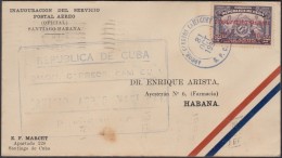 1930-PV-75 CUBA FIRT FLIGHT 1930 CAMAGUEY – HABANA. - Poste Aérienne