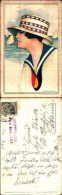 1293c)cartolina-illustrata Da Nanni-donna Vestita Alla Marinara-tedesca-viaggiata Posta Militare 63 - Nanni