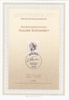 Germany Deutschland 1987-4 Louise Schroeder, German Politician, Writer, Canceled In Berlin - 1981-1990