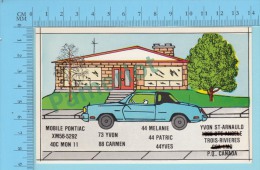 QSL  - Trois-Rivieres Quebec Canada -  Mobile Pontiac -  2 Scans - CB-Funk