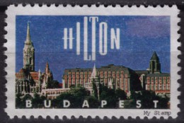 1990´s - Hungary - Hotel Budapest HILTON - Cinderella LABEL - Used - Hôtellerie - Horeca