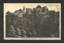 60v * WOLKENSTEIN * IM ERZGEBIRGE * SCHLOSS UND KIRCHE * 1925 *!! - Wolkenstein