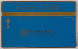 USA - L&G  - Cash Card - Michigan Bell - $5 - 707B - MINT - Cartes Holographiques (Landis & Gyr)