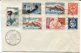 NOUMEA 1 Ier Jour Centenaire De La Poste Avec Timbres N°299 à 305 Sur Env. Du 20/05/1960 - Lettres & Documents